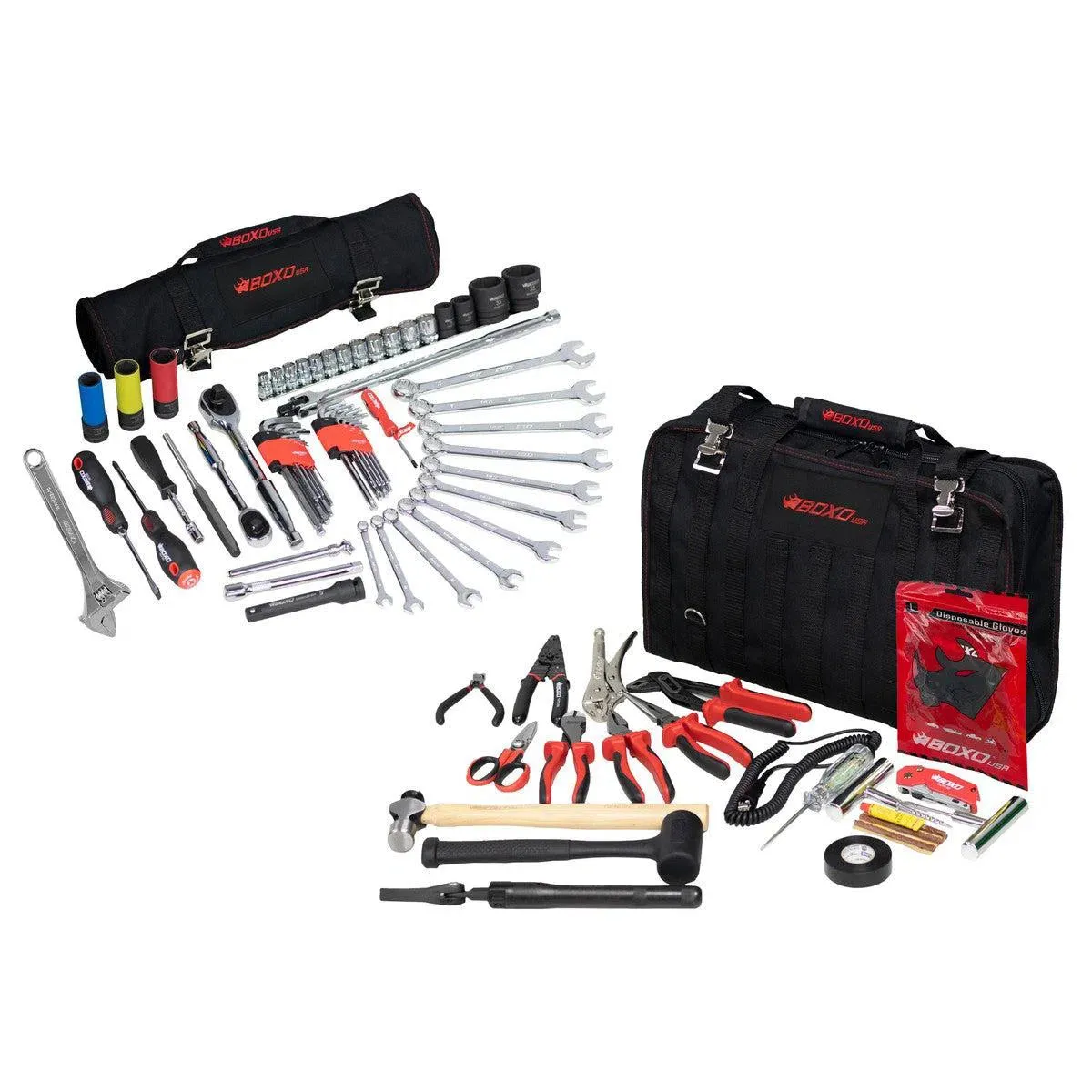 80-Piece Off Road Tool Bag and Tool Roll